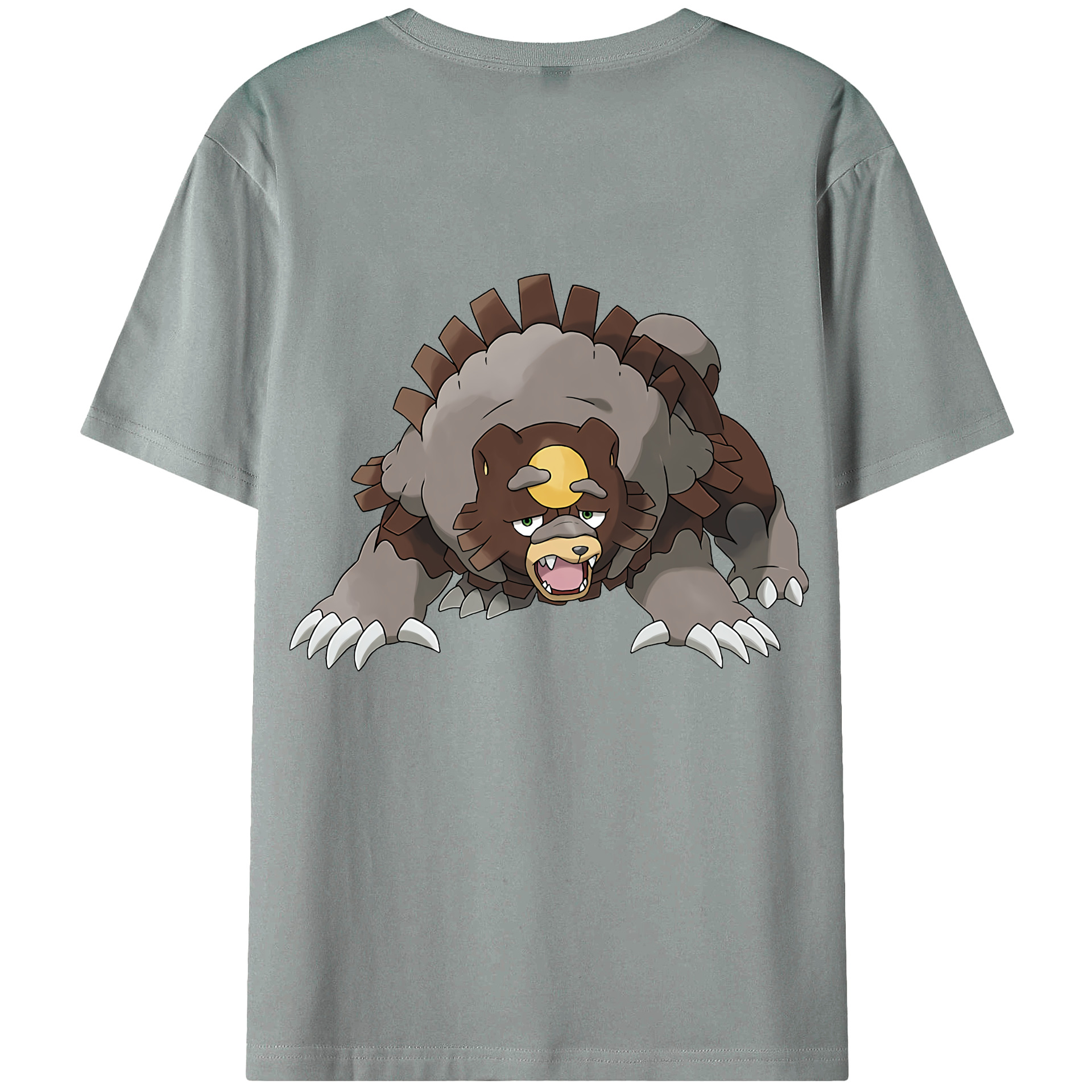 （画像用） ポケットモンスター Pokémon 綿100％ メンズ半袖Tシャツ（バックプリント） 通気性